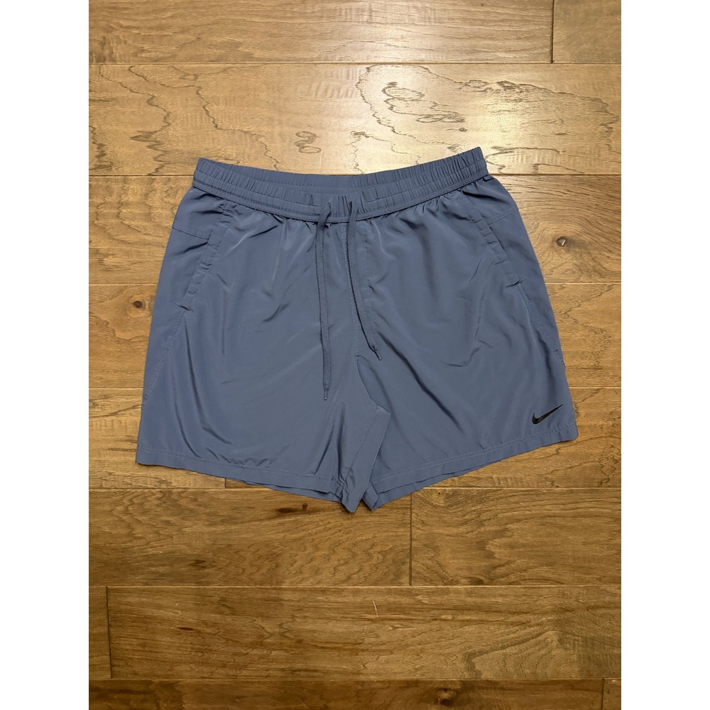 Nike Dri-FIT Shorts Mens XL Blue Polyester Solid Athletic Training Gym 7in
